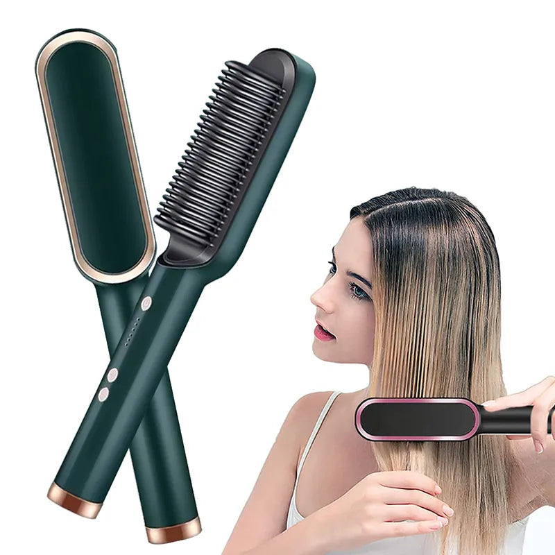 Silky Hair Straightener Brush