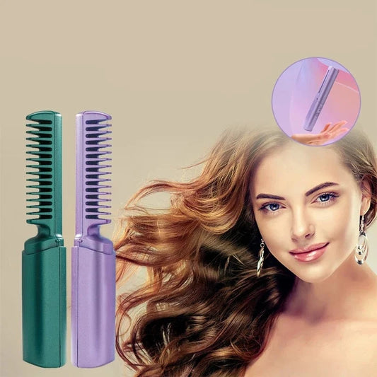 🔥HOT SALE - 2024 New Rechargeable Cordless Hair Straightener Brush