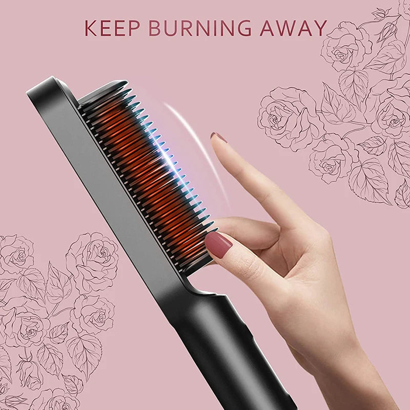 Silky Hair Straightener Brush