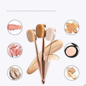 Makeup Brush 2 PCS Toothbrush the New Makeup Brush Foundation Oval Brushes One Set High End Foundation Brush