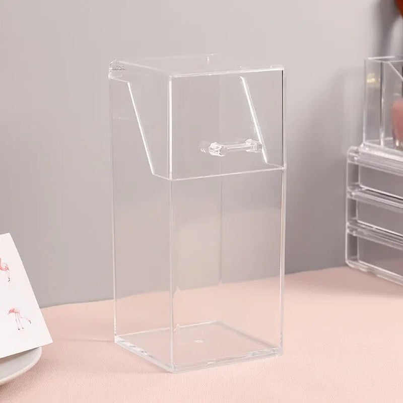 Acrylic Makeup Brush Holder Makeup Organizer Cosmetic Holder Lipstick Pencil Storage Container Transparent Storage Box Holder