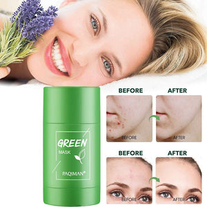 Face Clean Mask Green Tea Cleansing Stick Mask Smear Acne Shrink Blackhead Moisturizing Deep Cleansing Mask Film 40G Pores