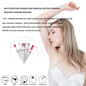 Multi-Function Trimmer for Women'S Eyebrow Shaver Electric Eyebrow Trimmer Shaver Eyebrow Trimming Epilator