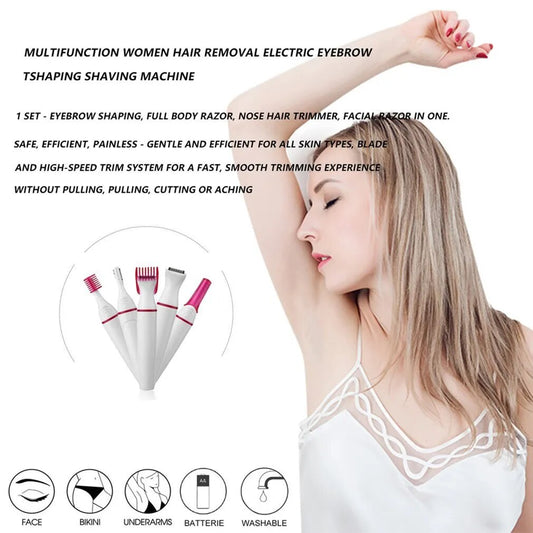 Multi-Function Trimmer for Women'S Eyebrow Shaver Electric Eyebrow Trimmer Shaver Eyebrow Trimming Epilator