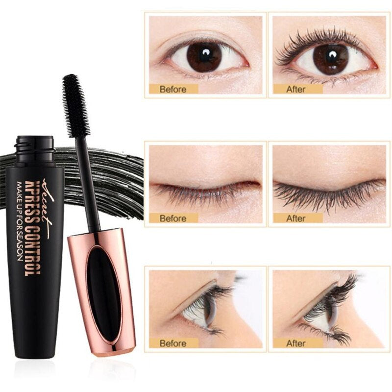 2018 Makeup Eyelash Mascara Eye Lashes Makeup 4D Silk Fiber Lash Mascara Drop Shipping