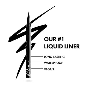 Epic Ink Liner, Waterproof Liquid Eyeliner - Black, Vegan Formula