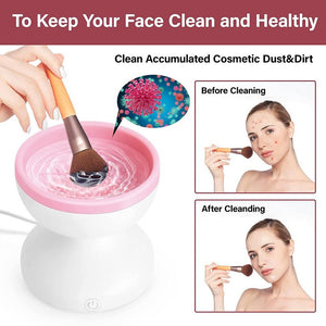 Portable USB Makeup Brush Cleaner Machine Electric Cosmetic Brush Cleaning Washing Tools Automatic Cleaning Makeup Brushes