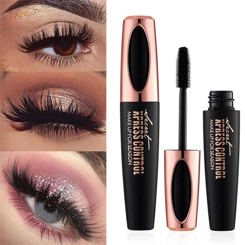 2018 Makeup Eyelash Mascara Eye Lashes Makeup 4D Silk Fiber Lash Mascara Drop Shipping