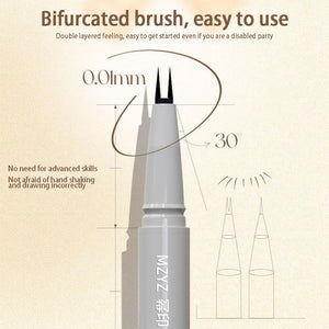 Double Tip Lower Eyelash Pencil Waterproof Liquid Eyeliner Makeup for Women Quick Drying Long Lasting Smooth Eye Liner