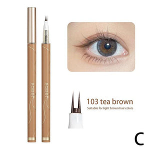 Double Tip Lower Eyelash Pencil Waterproof Liquid Eyeliner Makeup for Women Quick Drying Long Lasting Smooth Eye Liner