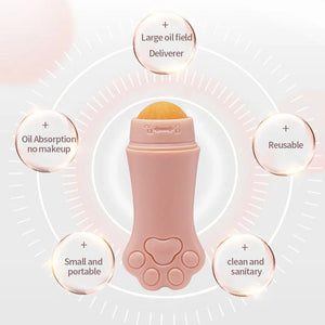 Volcanic Stone Roller Absorbing Oil Control Makeup Face Skin Care Tool Facial Cleaning Oil Roller Meaage on Ball Refill Beauty