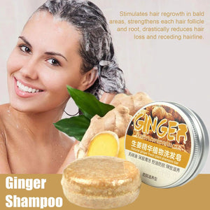 Ginger Handmade Hair Shampoo Soap Cold Processed Shampoo Bar Pure Plant Hair Shampoos Hair Care