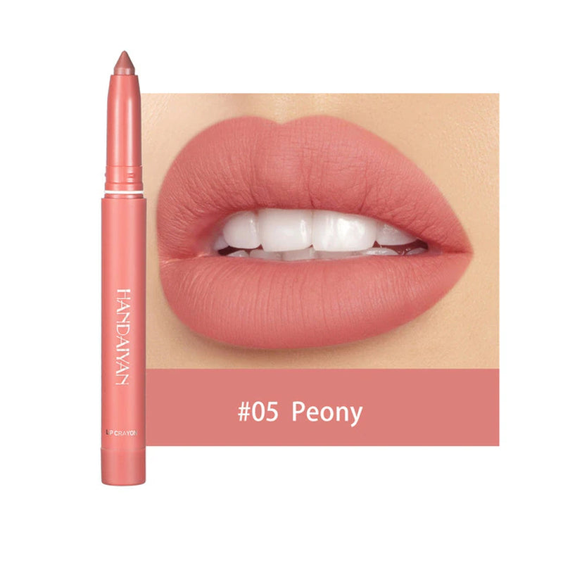 12 Color Matte Lipstick Pen Nude Pink Matte Solid Lip Gloss Waterproof Long Lasting Lipstick Pencil Lip Liner Pen Lip Makeup