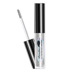 Diamond Glitter Mascara Quick Dry Water Drop Makeup Long Lasting Waterproof Curling Thick Shiny Eyelash Mascara Shimmer Makeup