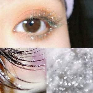 Diamond Glitter Mascara Quick Dry Water Drop Makeup Long Lasting Waterproof Curling Thick Shiny Eyelash Mascara Shimmer Makeup