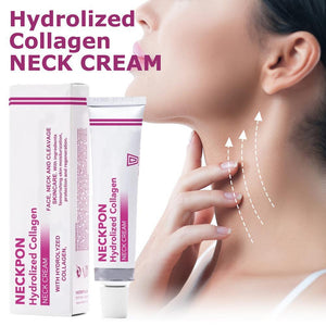 Neckpon Hydrolized Collagen Neck Cream for Face Neck Cleavage Skincare Cream with Hydrolized Collagen Vera Anti-Aging Cream 1Pc