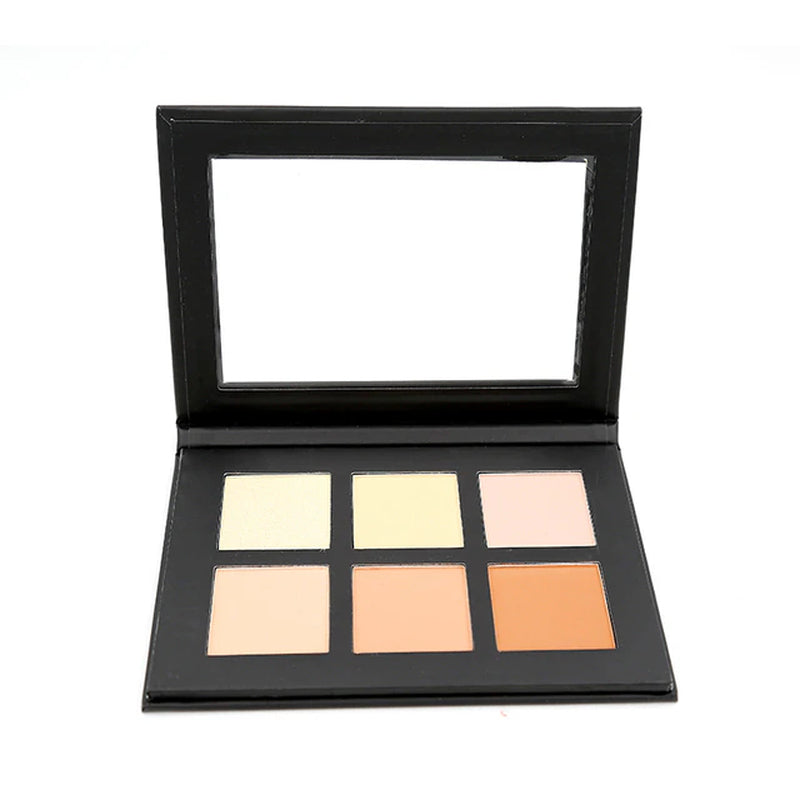 Contour Palette Powder Foundation Face Highlighter 1Pcs 6 Colors Foundations Contour Powder Net 40G P