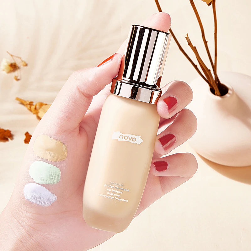 Brighten Makeup Base Concealer Oil Control Whitening Invisible Pores Lasting Moisturizing Face Color Corrector Makeup Primer