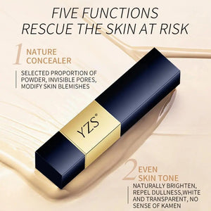 Yzs Fairy Stick Double- Concealer Foundation Stick Contour Face Skin Covers Makeup Cosmetics Spots Acne Tone and Righte